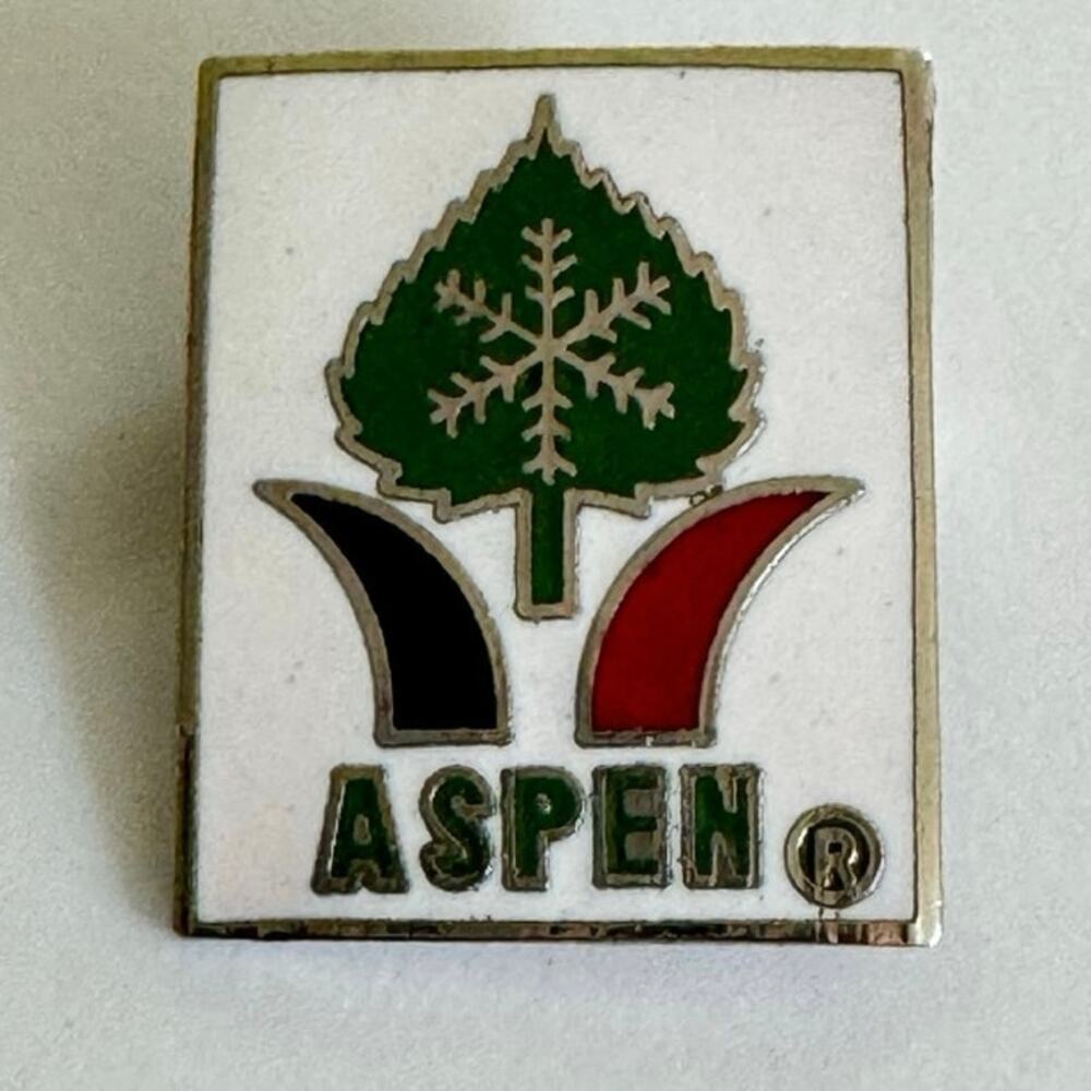 Vintage Aspen Colorado Ski Resort Pin Enamel Logo Badge Souvenir Collectible